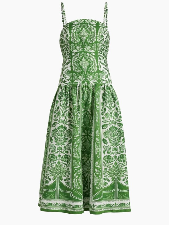 FARM Rio Dresses & Skirts - NWT Farm Rio Delicate Tapestry Linen Midi-Dress